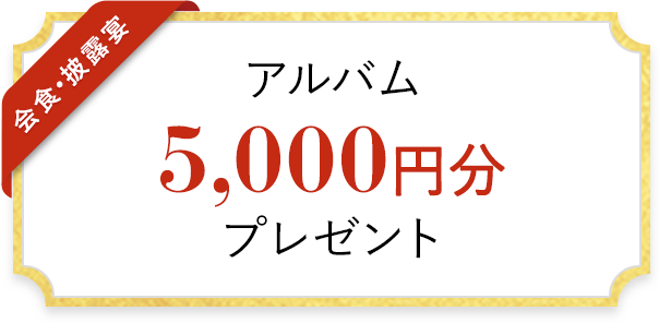 アルバム 5,000円分 プレゼント