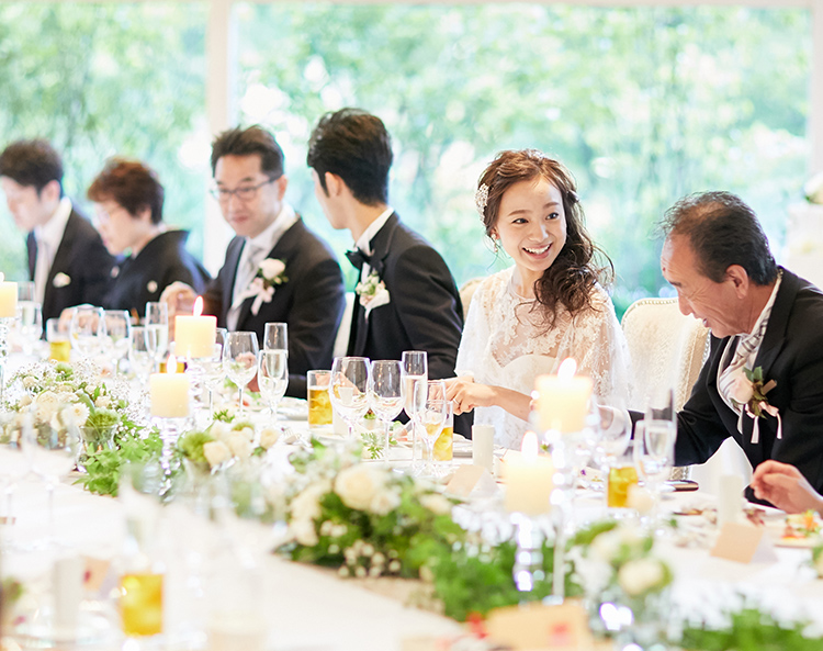 お食事会のみプラン 家族挙式 家族婚のセントアクアチャペル