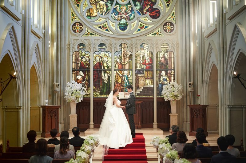 横浜 桜木町 セントアクアチャペルみなとみらい大聖堂 家族挙式 家族婚