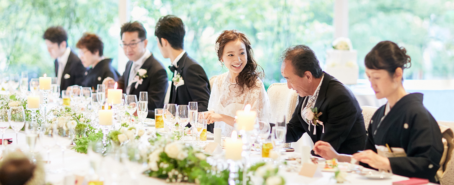 お食事会のみプラン 家族挙式 家族婚のセントアクアチャペル